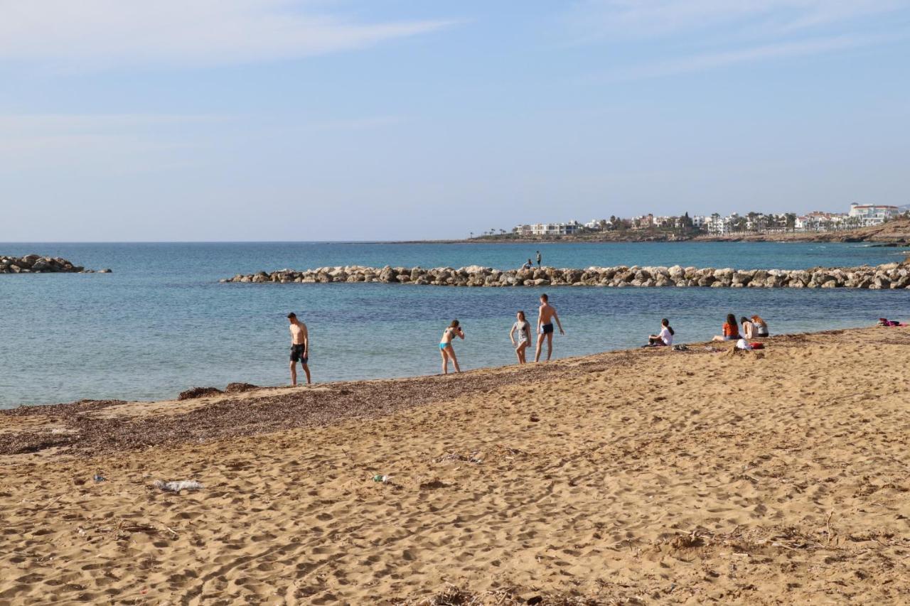 Cyking 2 Bed Apartment With Pool & 10 Min To Beach Paphos Esterno foto